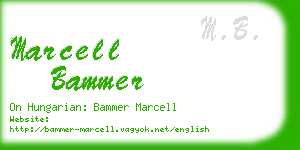 marcell bammer business card